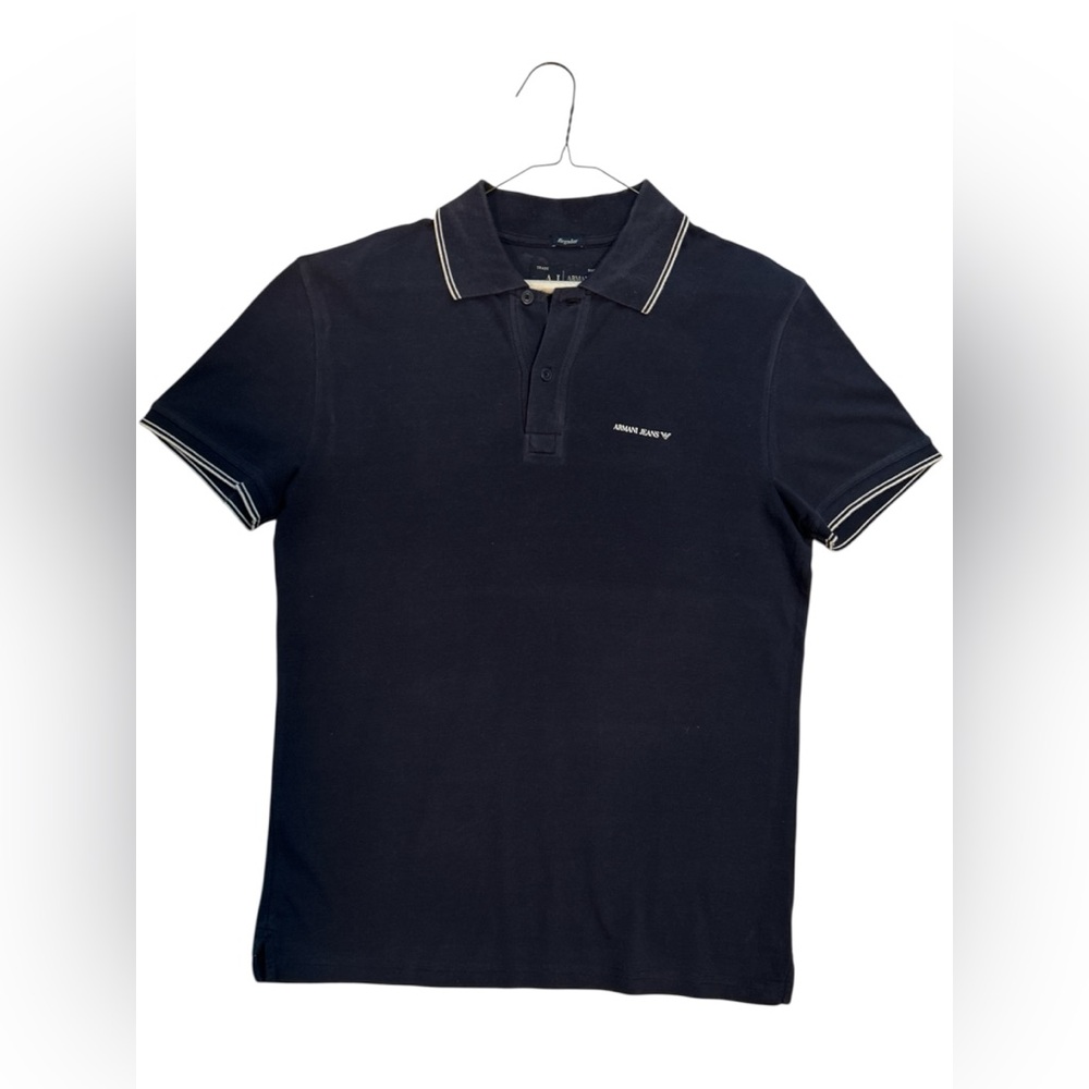 Men’s Armani Jeans Navy Blue Polo Shirt